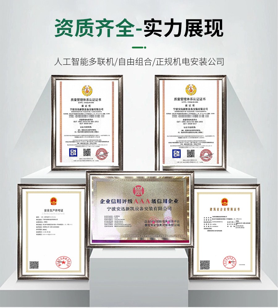 安迅資質(zhì)證書(shū)